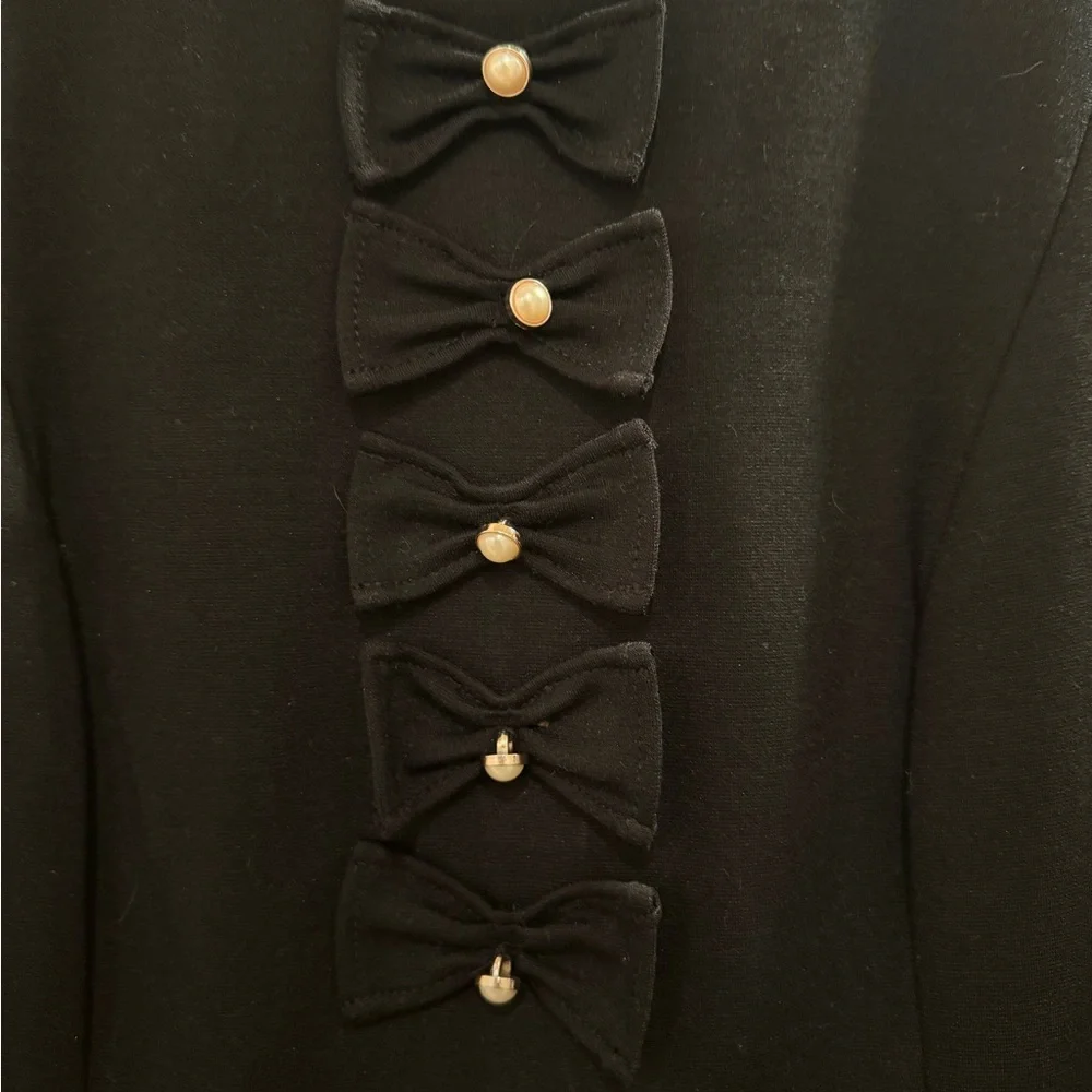 Talbots Sheath Lady Dress Limited Edition 2017 Bow Pearls size 6 - Picture 4 of 7